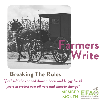 Farmers Write: Breaking the Rules